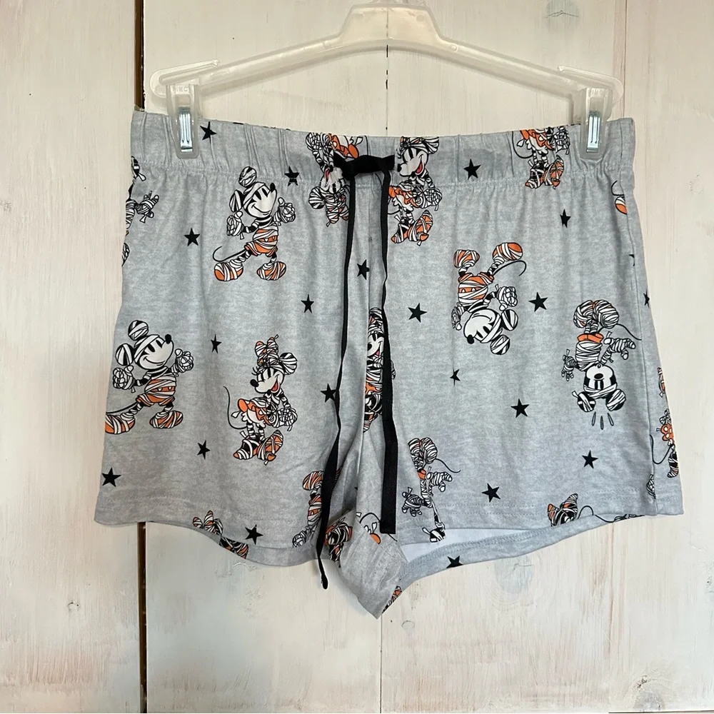 Disney Mickey Mouse Minnie Halloween Pajama Set Short‎ & Tee Women’s Size Small - Picture 6 of 9